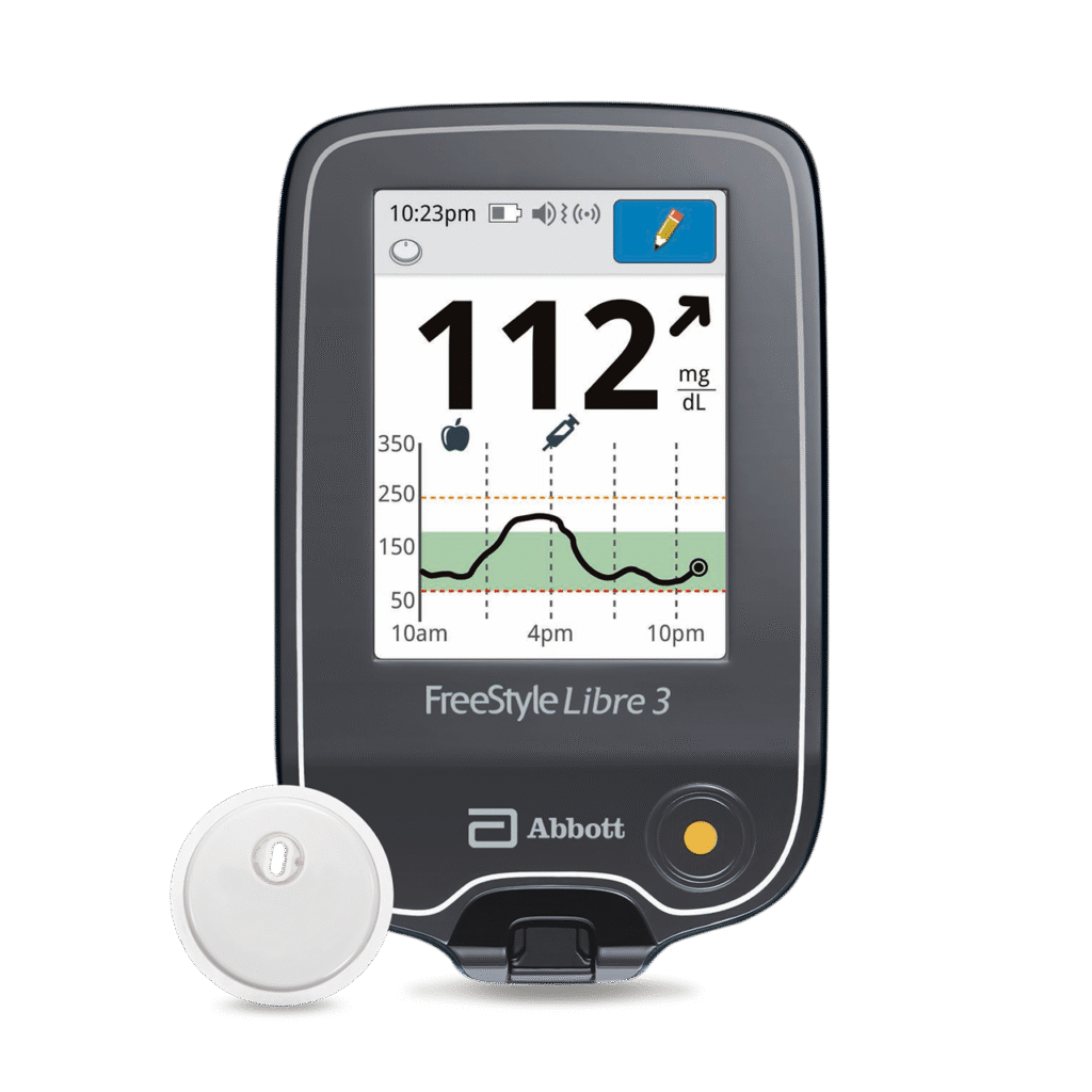 FreeStyle Libre 3 Plus CGM device and sensor