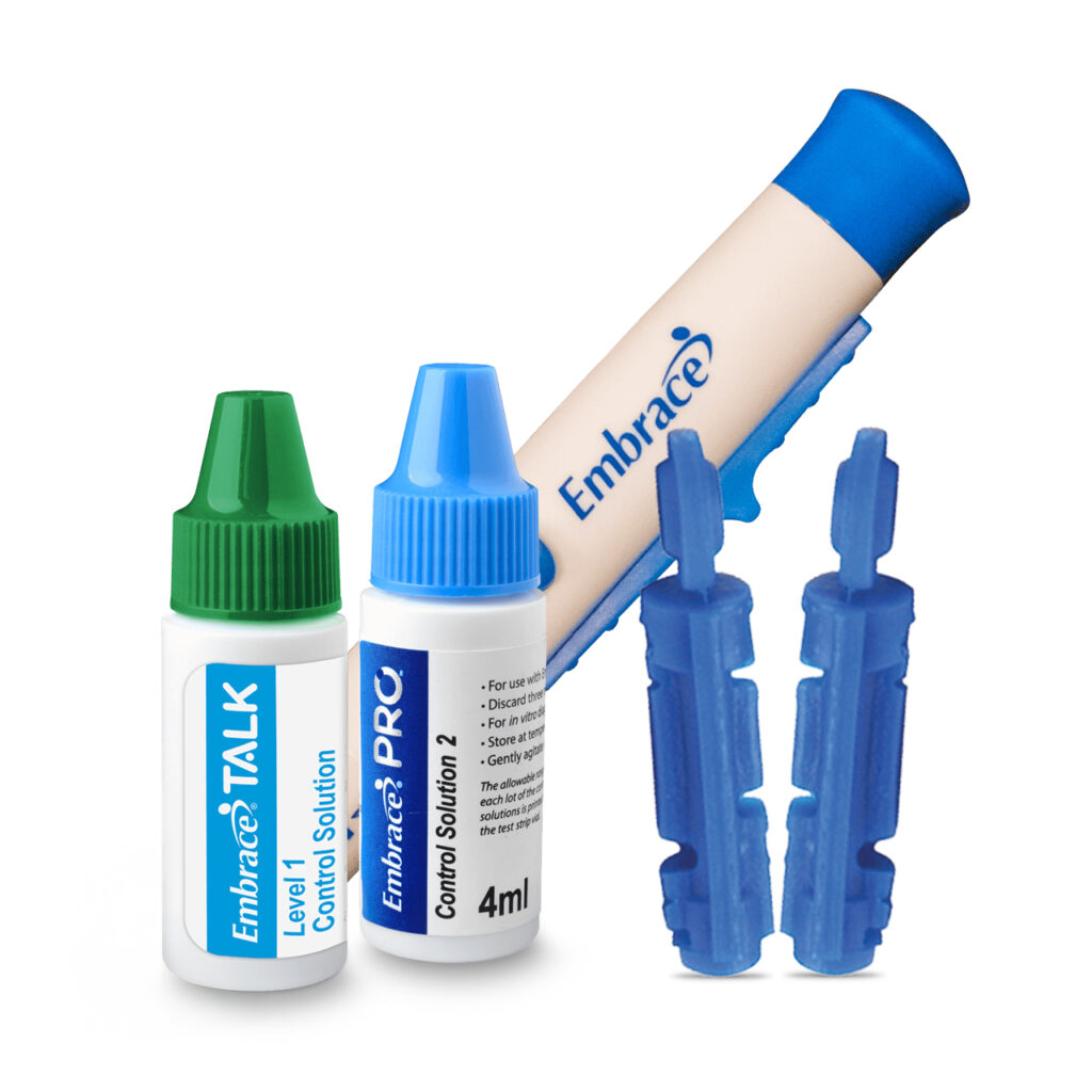 Control solution and lances